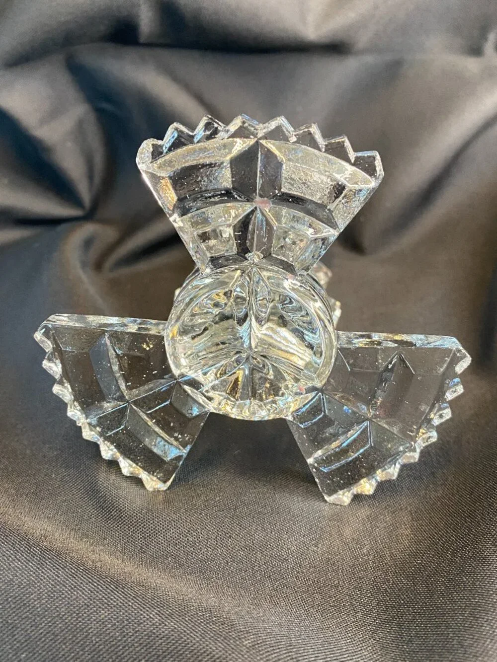 Bagley & Co 1930's Art Deco Glass Duchess (pattern no. 3103) Candlestick Holder